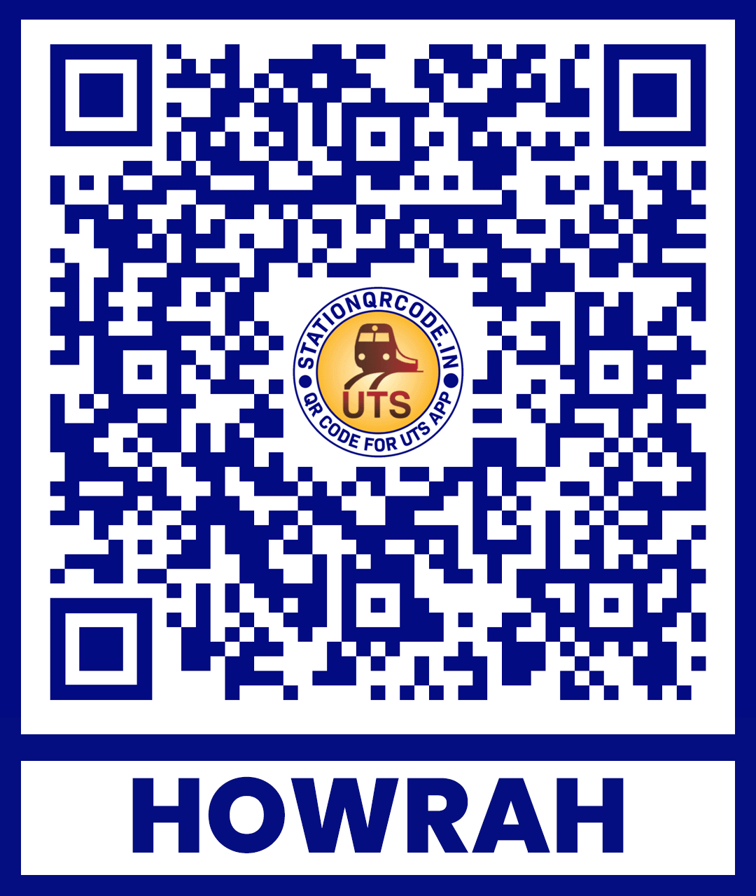 Howrah Station UTS QR Code